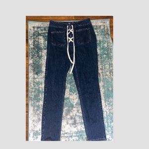 Zara lace up jeans
